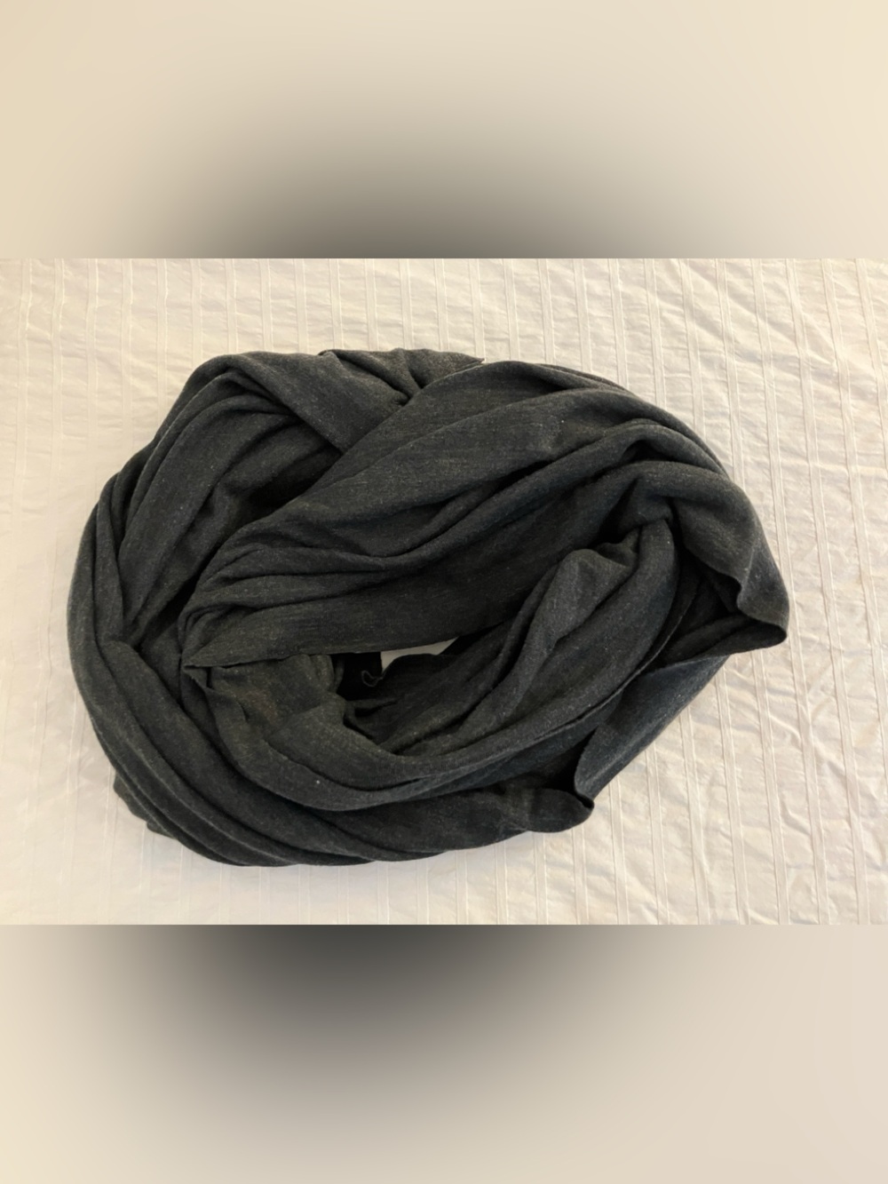 American Apparel Circle Scarf - Charcoal Gray